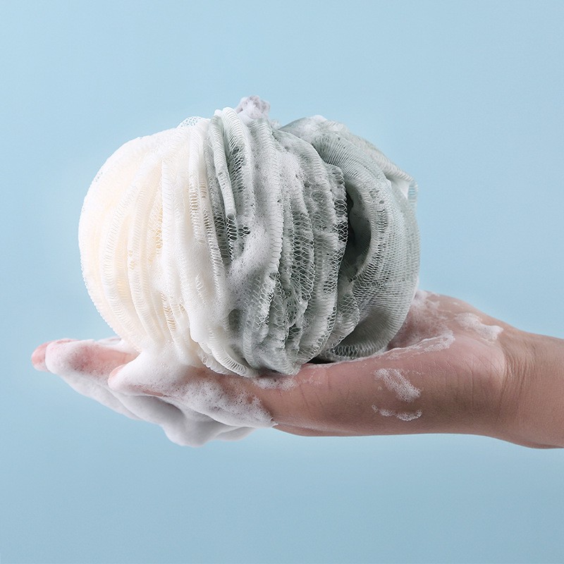 [Mua 2 tặng 1] Bông tắm tròn cao cấp PE/ Bath Sponge/ Bath pouf