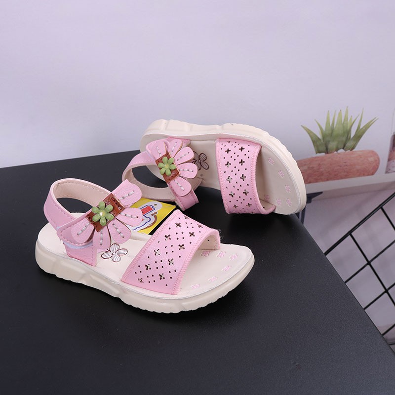 sandal bé gái size 21-30 họa tiết xẻ quạt