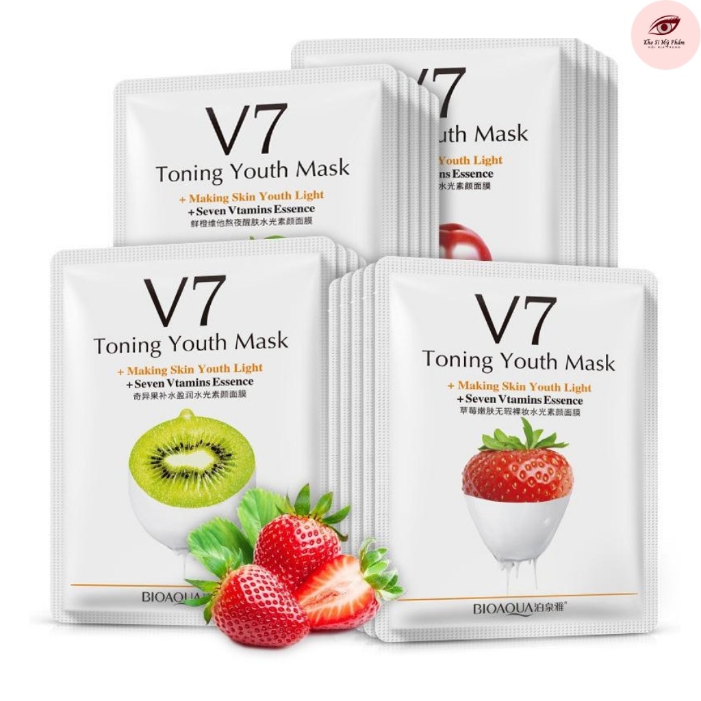 Mặt Nạ Trái Cây Cấp Ẩm Bioaqua V7 Toning Mask