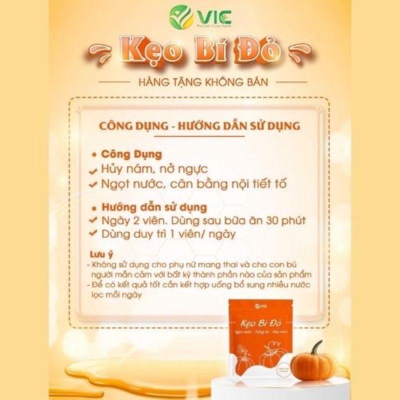 Kẹo Bí Đỏ 10 viên thải mỡ đêm