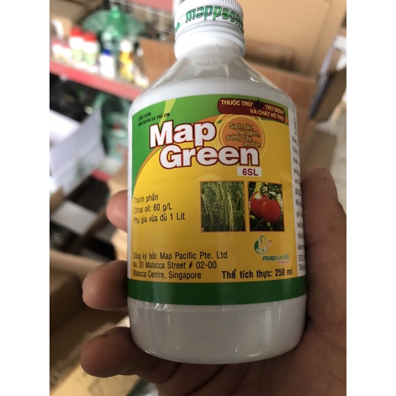 Thuốc trừ bệnh chuyên dùng hoa Hồng &amp;rau sạch Map Green (chai 250ml)