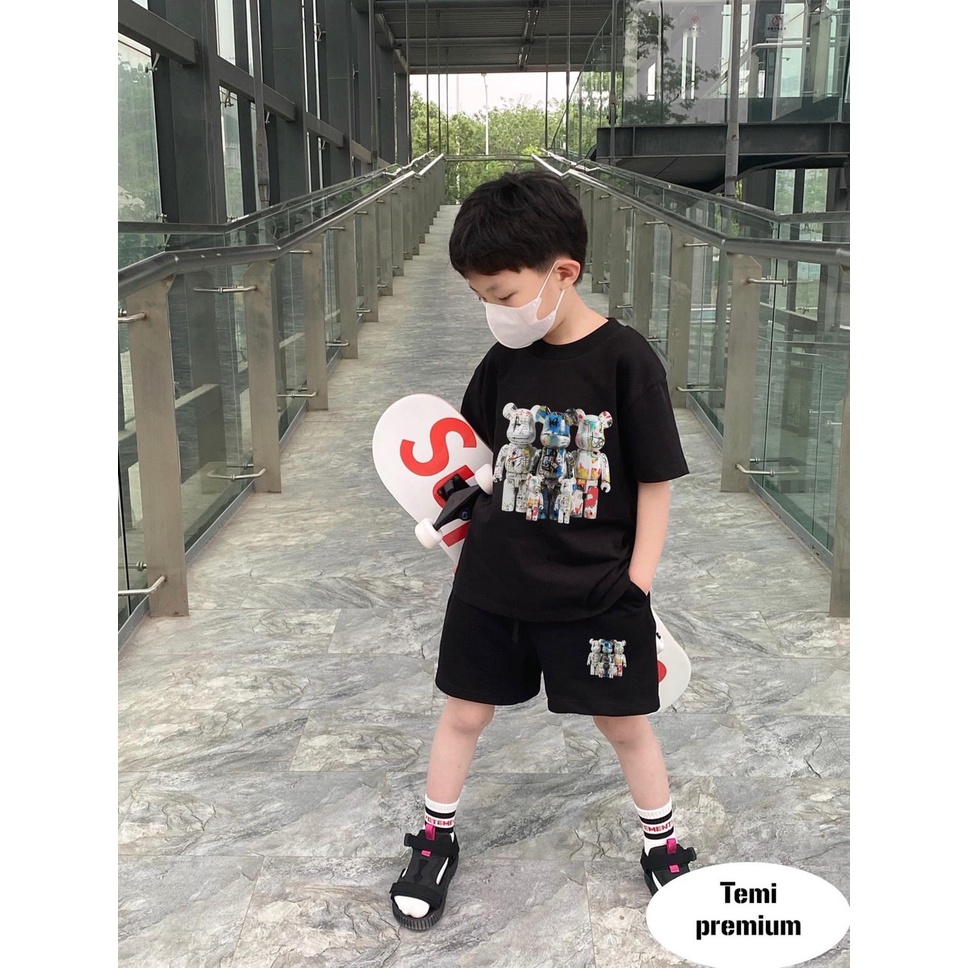 set Áo thun Bearick cho bé ,áo phông trẻ em unisex , Kid_genZ