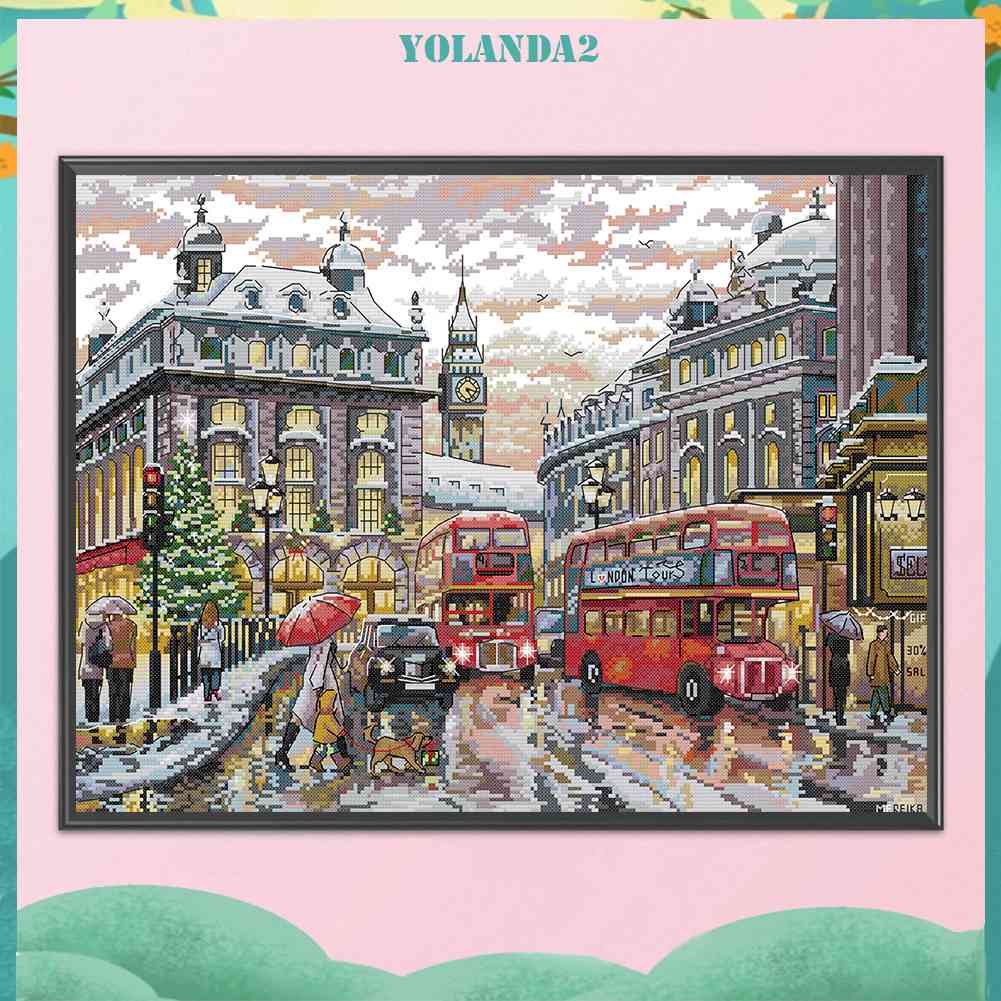 Bộ Tranh Thêu Chữ Thập 14CT Bằng Vải Cotton