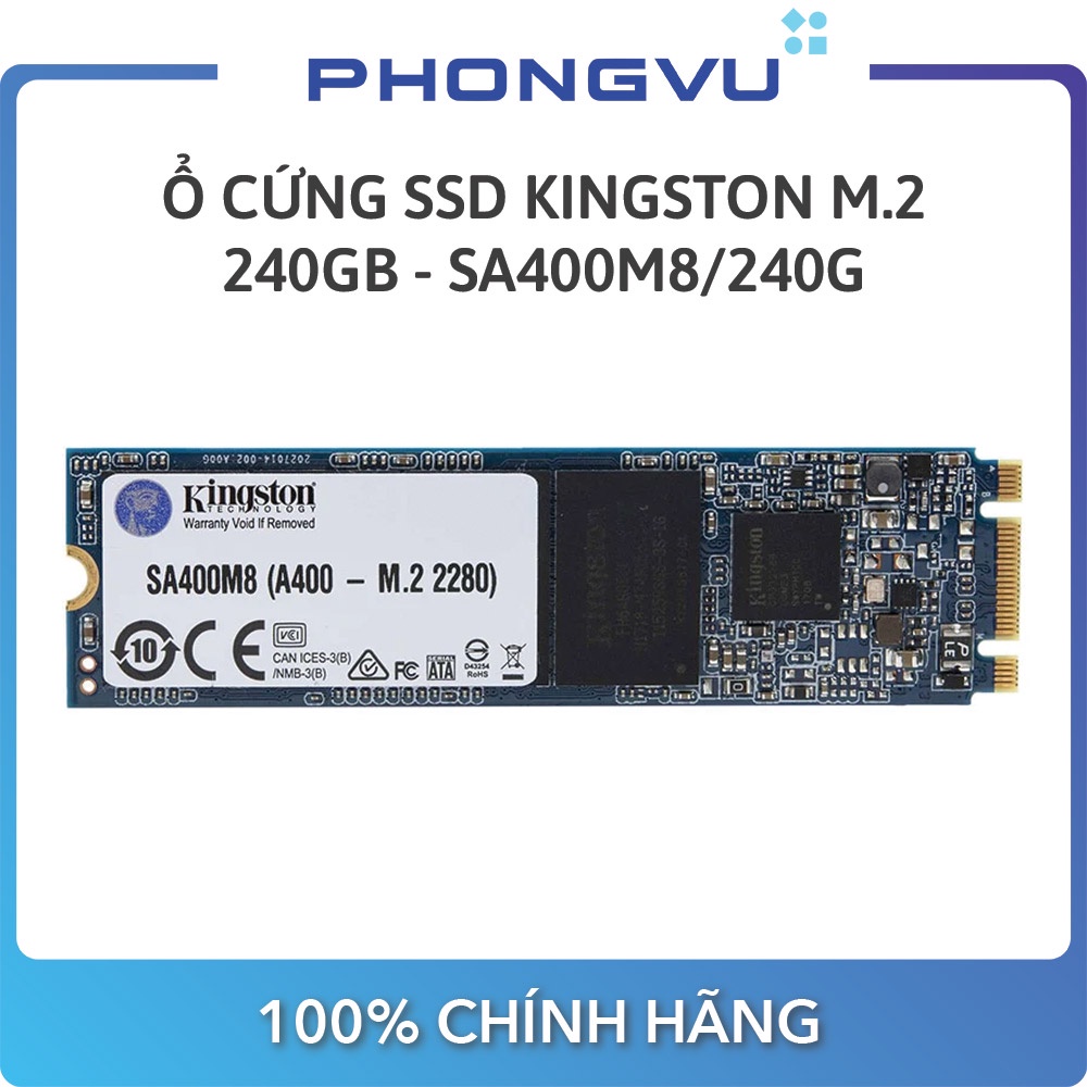 ổ cứng SSD Kingston A400 240GB M.2 2280 (SA400M8/240G) - Bảo hành 36 tháng