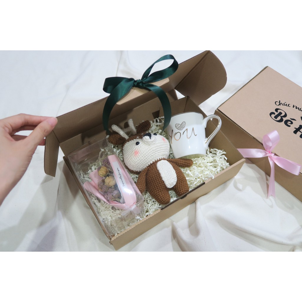 🎁[In theo yêu cầu] Hộp Quà Xếp Giấy Kraft 30x20x7.5cm | BigBuy360 - bigbuy360.vn