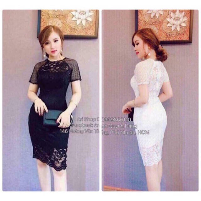 Đầm body ren dự tiệc from đẹp