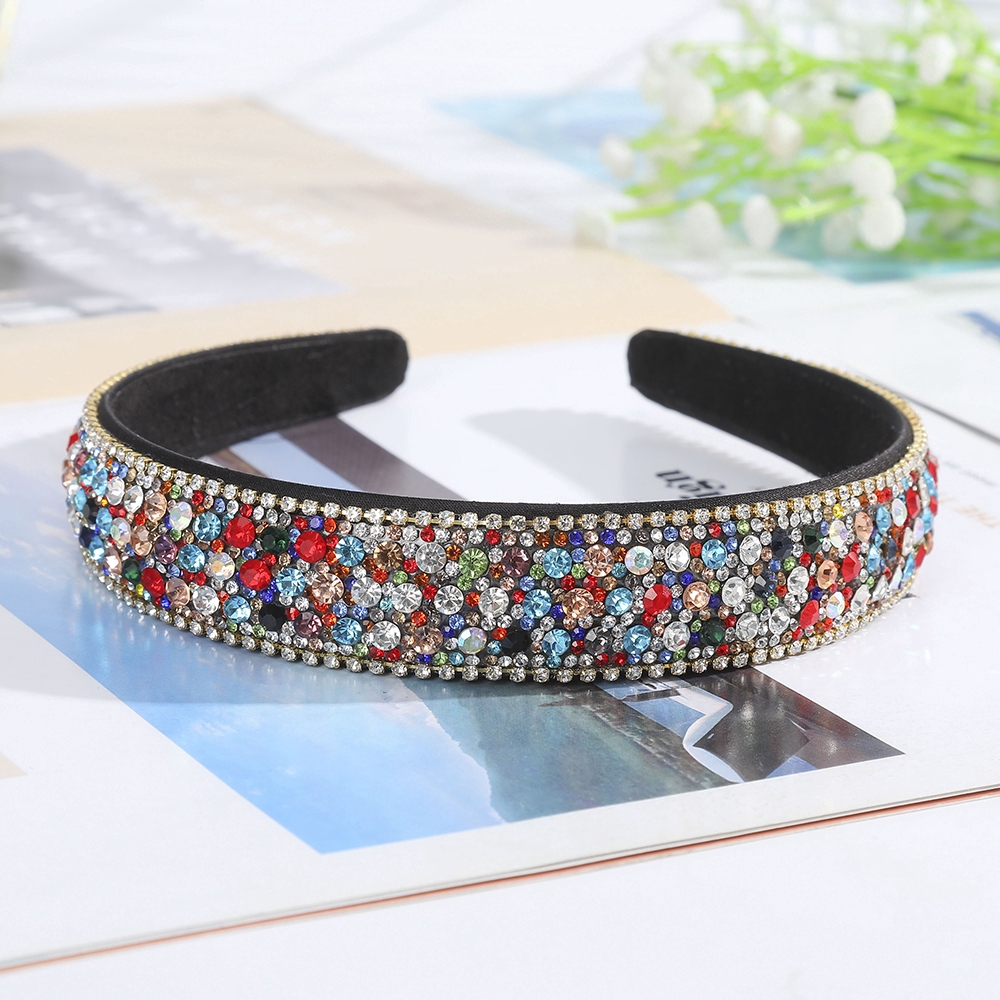 Băng đô cài tóc đính đá lấp lánh xinh xắn cho nữ