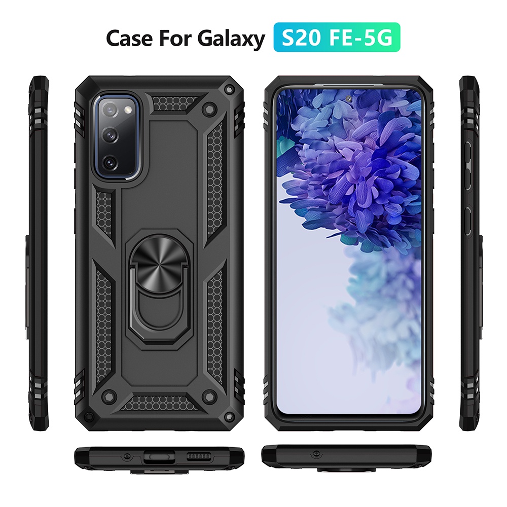 Ốp lưng Samsung S20 FE chống sốc 2 lớp kèm nhẫn iring làm giá đỡ cho Samsung S20 FE