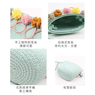 Túi cói Mini Đan Lát Dễ Thương Cho Bé