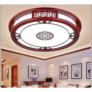 Đèn ốp trần led 3 màu phong cách cổ điển