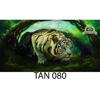 Tranh dán bể cá 3D - HỔ - KT 120x50 cm