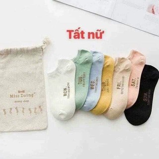 Tất Tuần -Sét 7 Đôi Tất Cotton Bảy Ngày Không Thối Hàng Đẹp Chất Mịn