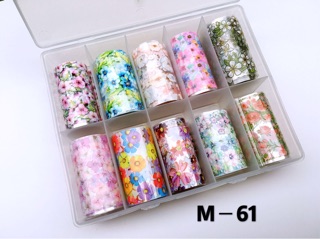 Foil hoa làm nail trang trí móng hot mới