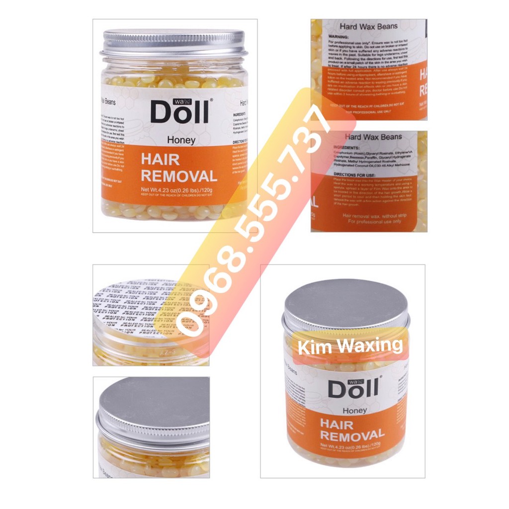 120g Sáp wax lông Doll Ý Chính Hãng siêu ăn lông | BigBuy360 - bigbuy360.vn
