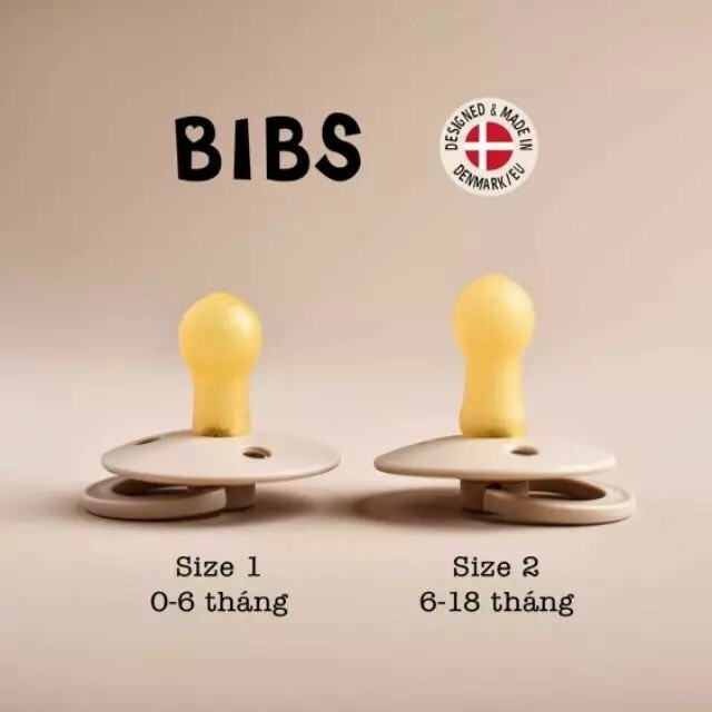 Ti Giả BIBS Đan Mạch Chính Hãng,Tặng Kèm Nắp Trứng Đựng Ti