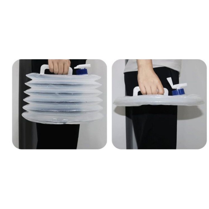 can nhựa đựng nước gấp gọn dung tích 10l