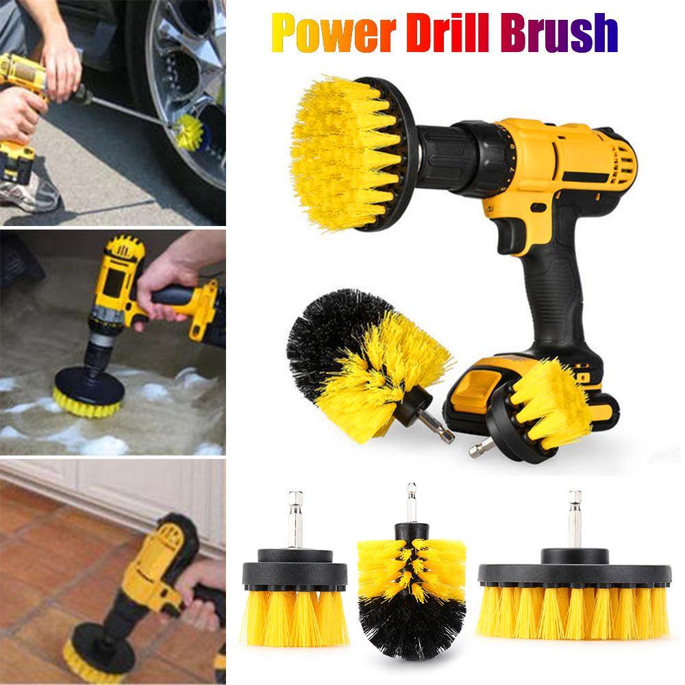 Set 3 / 4 Đầu Cọ Gắn Máy Khoan Vệ Sinh Bề Mặt Gạch Tiện Dụng