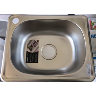 Chậu rửa chén inox 1 học + kèm bộ xả