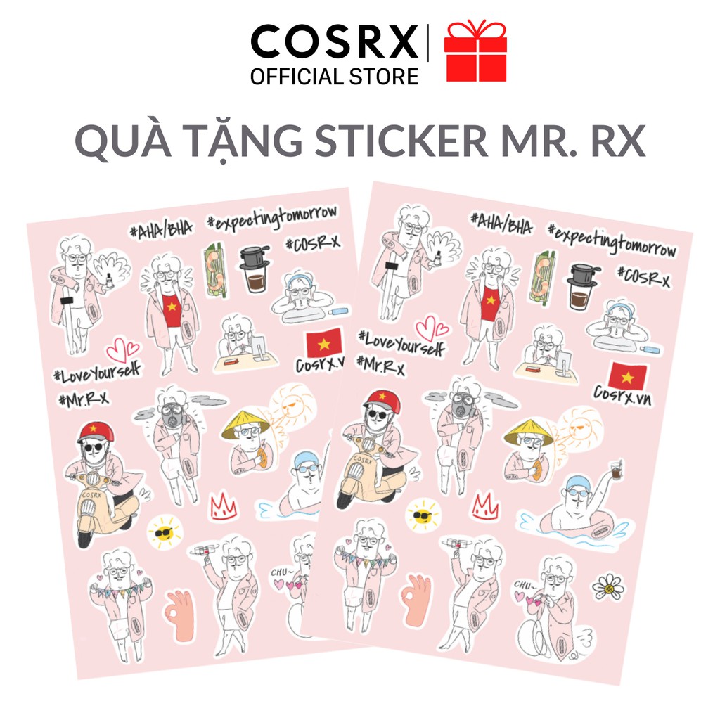 [HB GIFT] [HÀNG TẶNG KHÔNG BÁN] Sticker COSRX Mr.RX