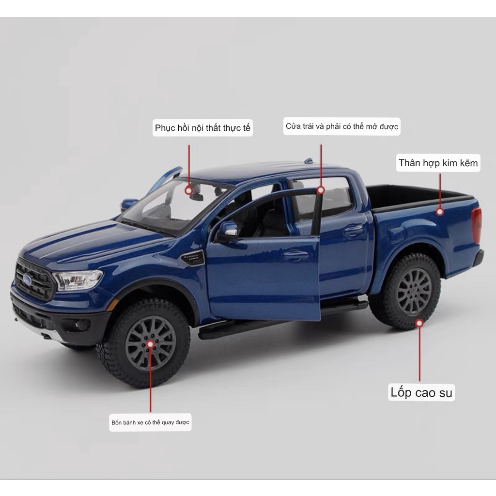 Decor trang trí. Xe mô hình bán tải Ford_raptor 2019