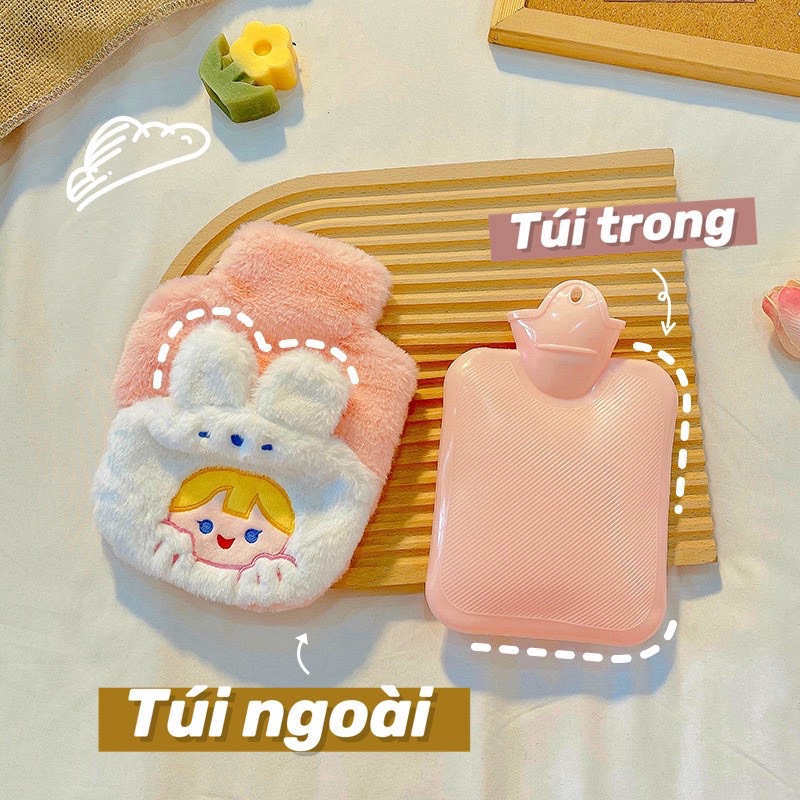 Túi Chườm Nóng Lạnh Vỏ Lông Hình Xinh Xắn - TUI1414