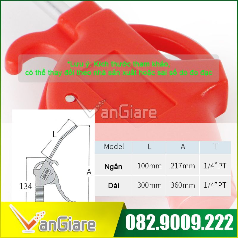 Súng xịt hơi, xịt bụi THB B12 B30, thân nhựa, Đài Loan