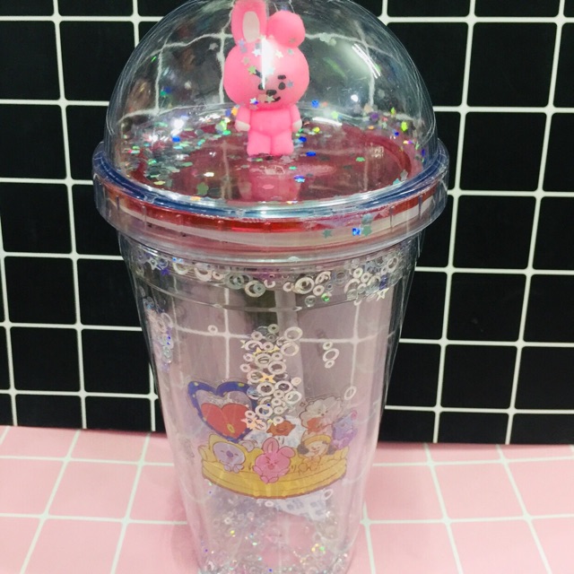 Bình nước BTS siêu xinh, bình đựng nước uống BT21