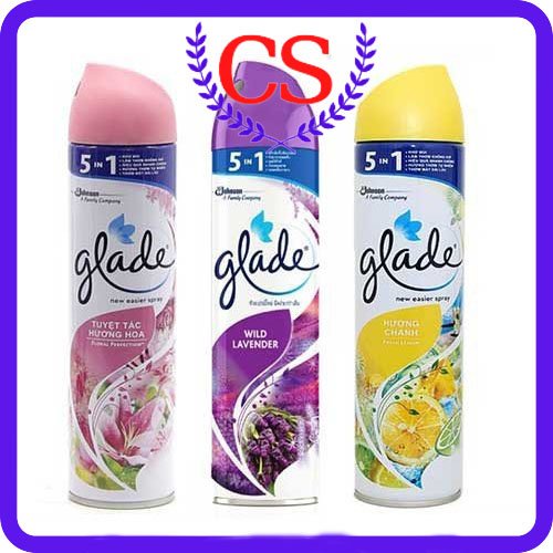 Mua 1 tặng 1 - Bình xịt thơm phòng Glade 280ml tặng kèm khăn mặt Glade