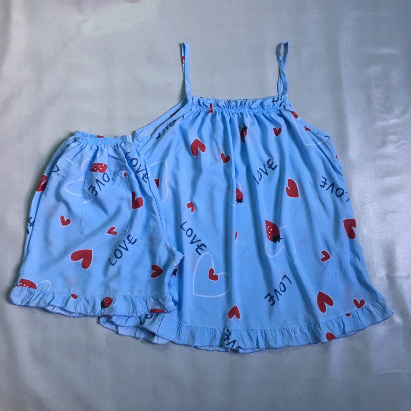 Đồ bộ đùi 2 dây Lanh  Size 2 .