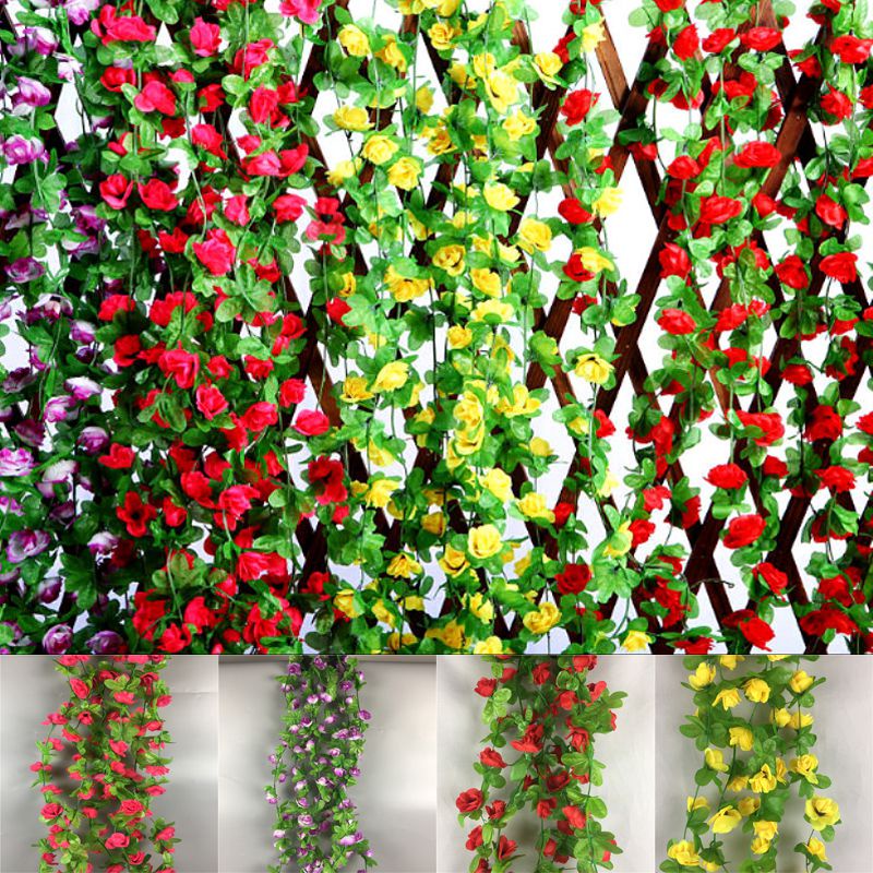 Dây Hoa Hồng Giả Trang Trí Tiệc Cưới