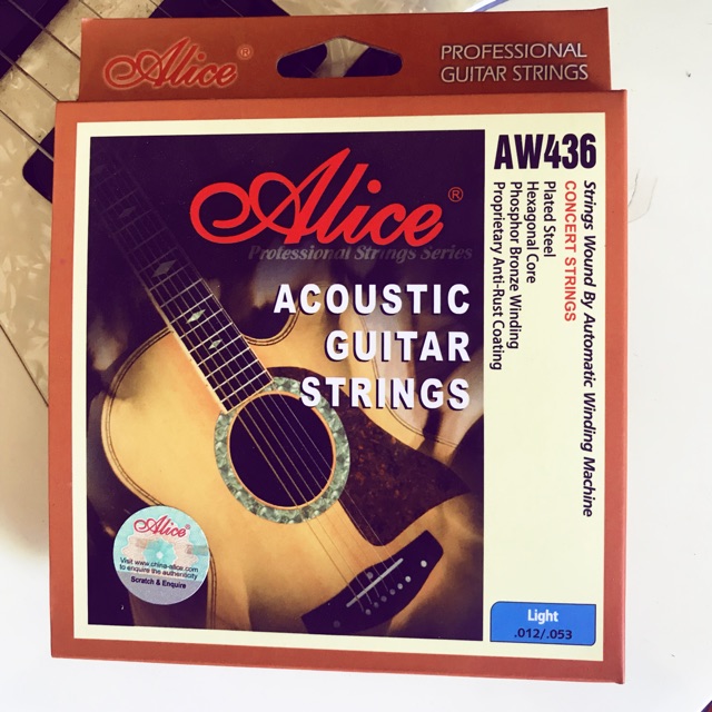Dây guitar acoustic alice aw436