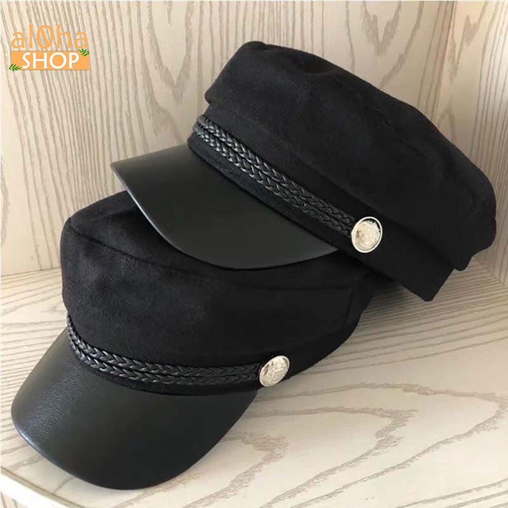 Mũ nồi da - nón beret thuỷ thủ thời trang, phong cách Hàn - al0ha Shop