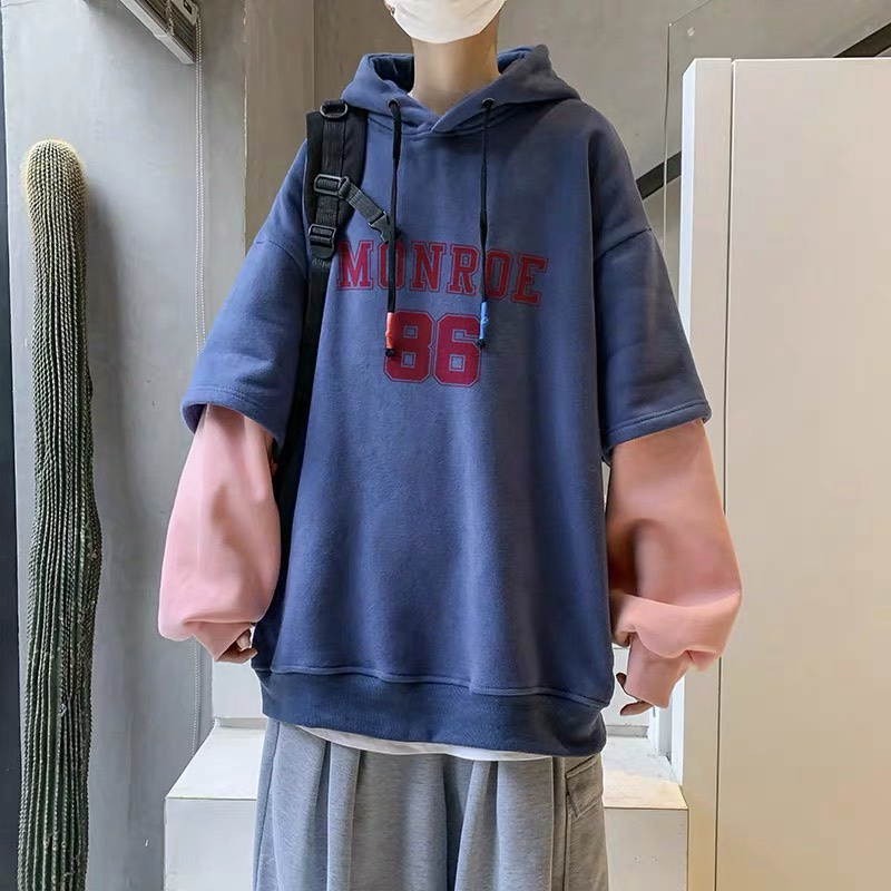 Áo Khoác Hoodie Nam Nữ PHong Cách MONREO 86 Phối Tay Hai Màu Đẳng Cấp Hoot Trend
