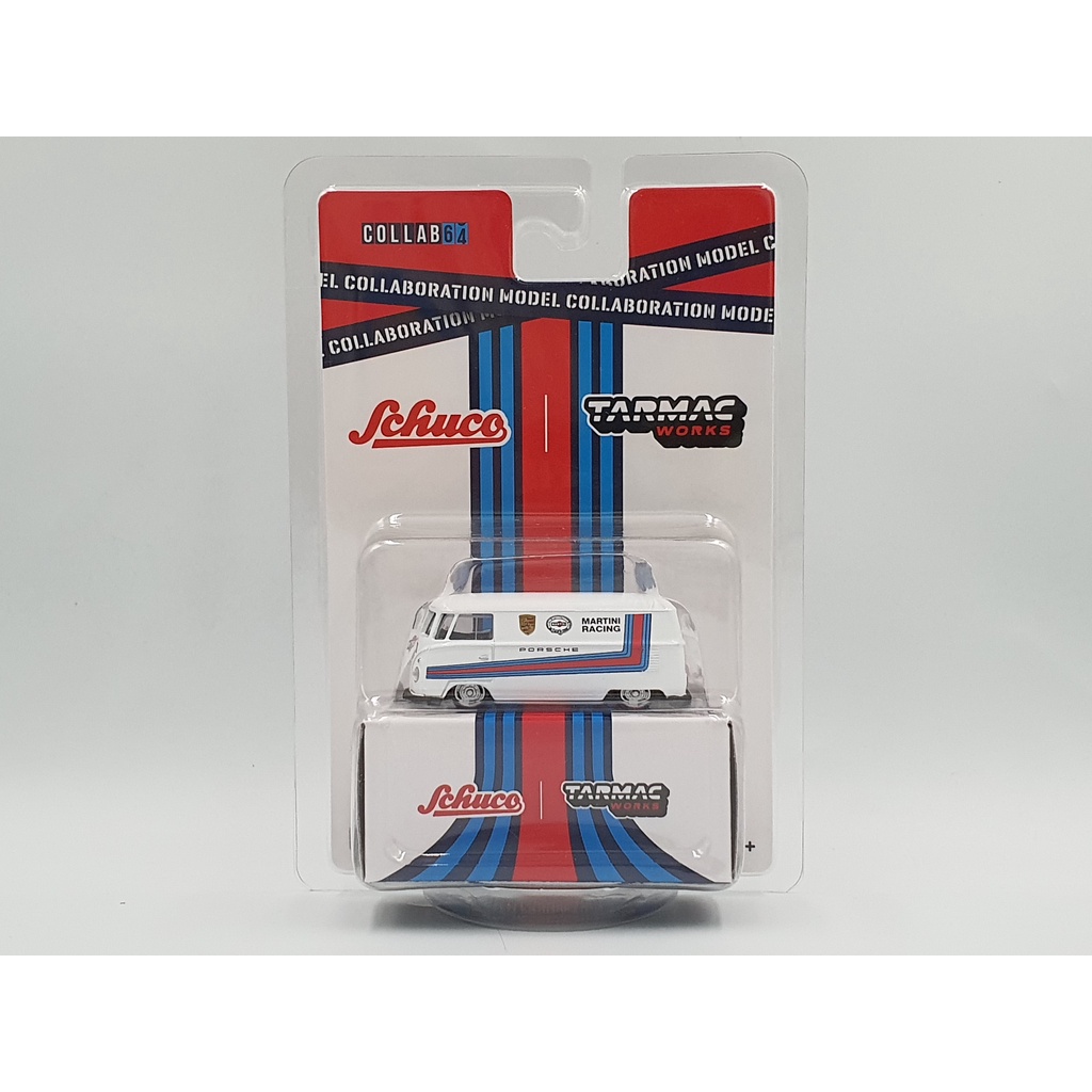 Xe Mô Hình Volkswagen T1 Van 1:64 Schuco ( Martini )