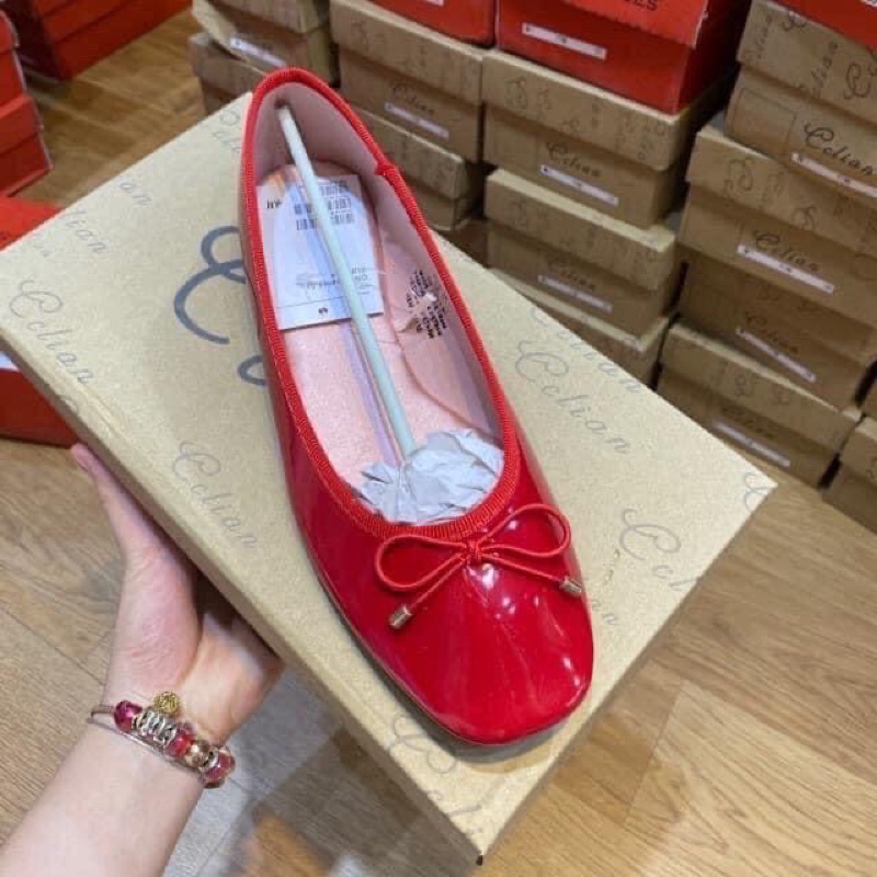 Giày bệt hm da bóng