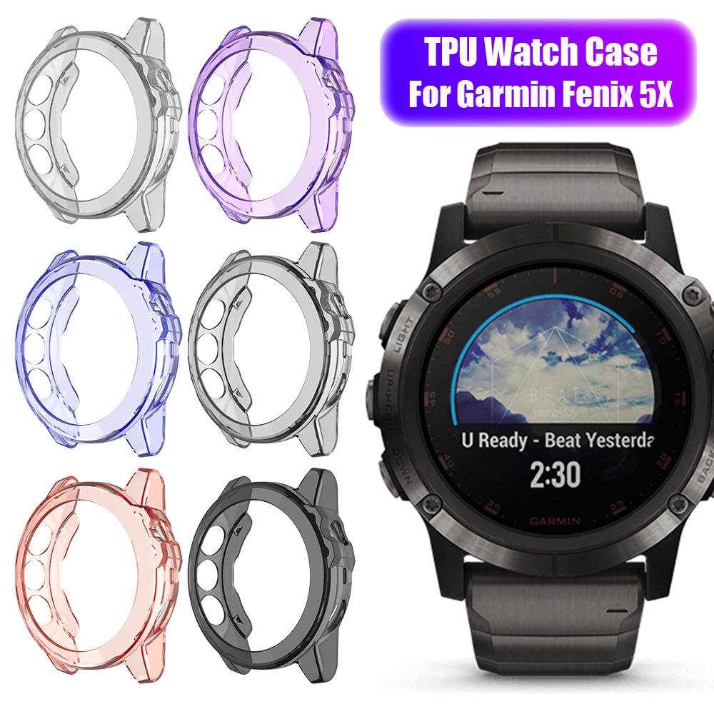 Dây Đeo Trong Suốt Chống Sốc Cho Đồng Hồ Thông Minh Garmin Fenix 5x / 5x Plus