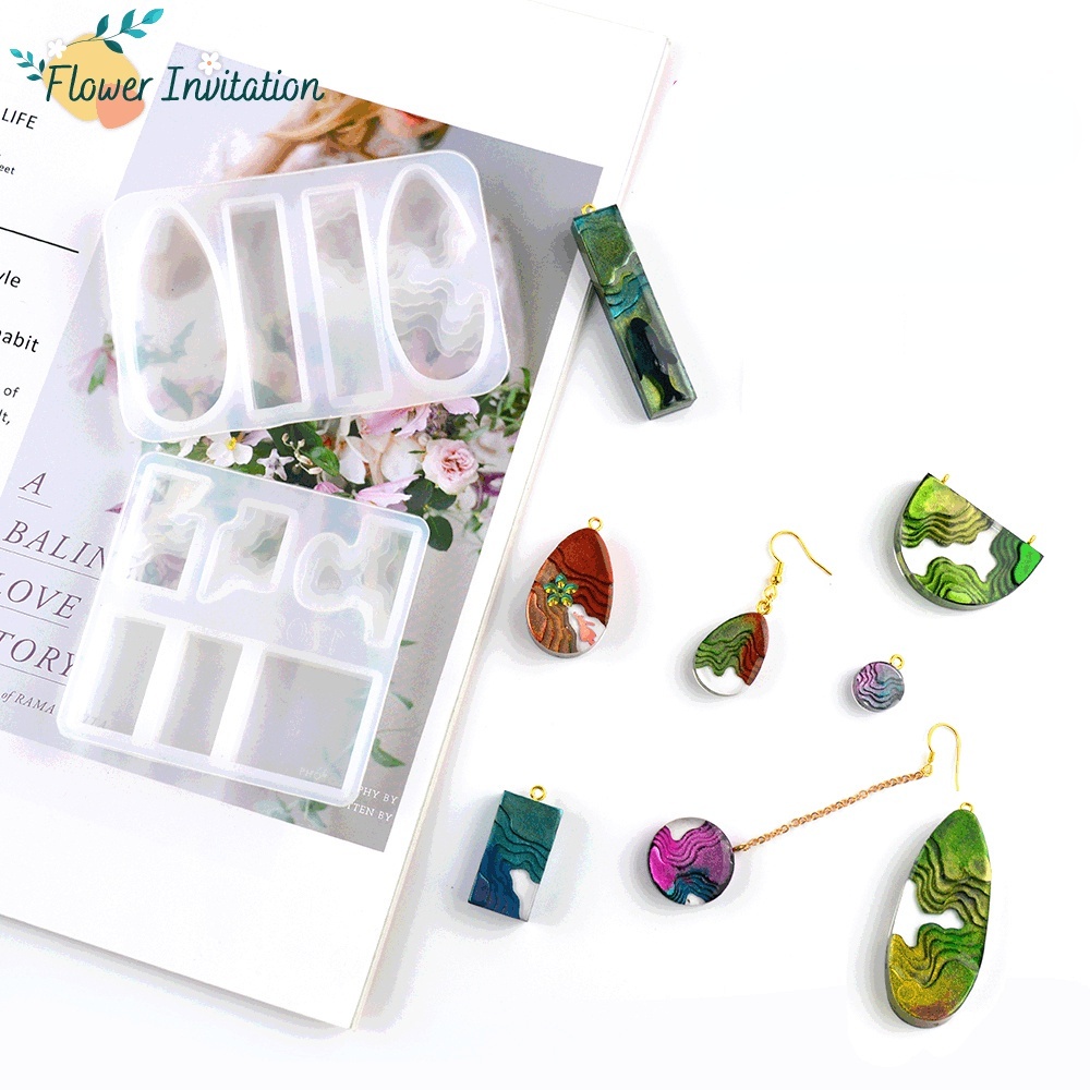 Khuôn Silicone Tạo Hình Làm Mặt Trang Sức Hình Hòn Đảo DIY