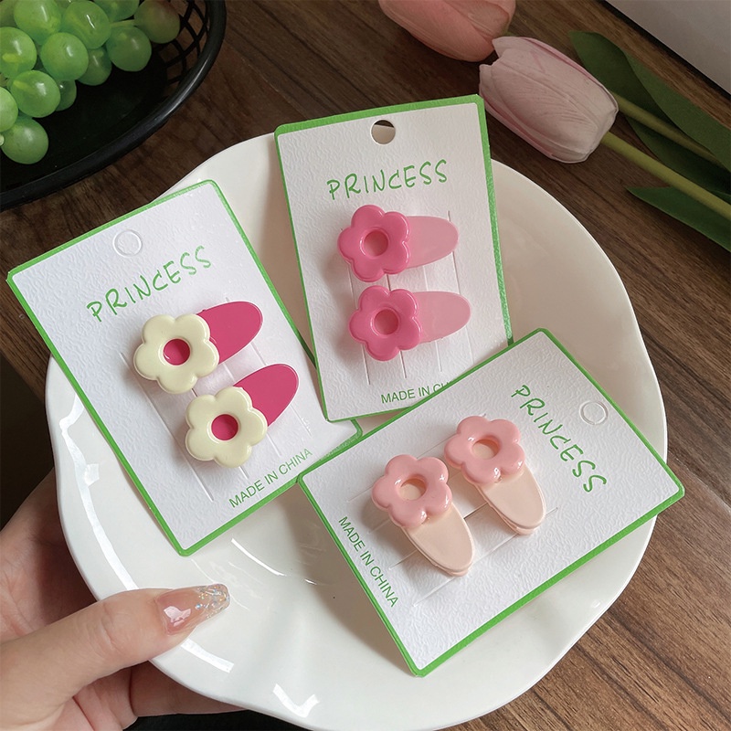 Bộ 2 Kẹp Tóc Hình Hoa Hồng Dễ Thương