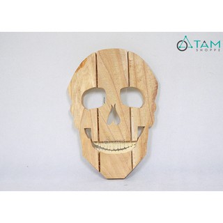 Mô hình hộp sọ đầu lâu gỗ 3D