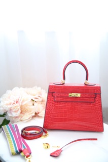 H.M kelly da cá sấu sz25