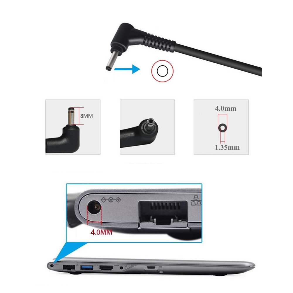 Cáp Chuyển Đổi Usb Loại C Sang Dc 4.0x1.25mm Cho Asus Laptop | BigBuy360 - bigbuy360.vn