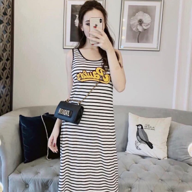 đầm sọc maxi