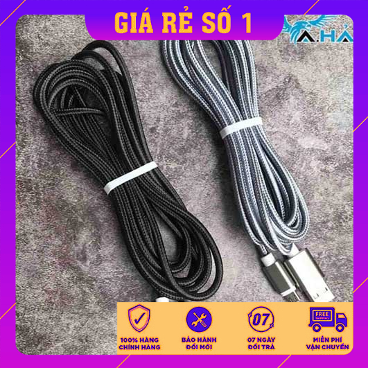 Cáp Sạc Dây Dù Dài 3m Cao Cấp