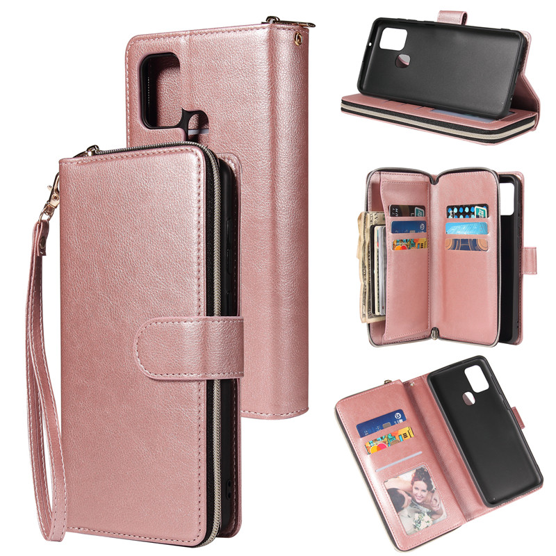 Bao Da Điện Thoại Nắp Lật Kèm Ngăn Đựng Thẻ Khóa Kéo Cho Samsung Note 10 Lite S10 Lite A71 A51 5g A31 A21S Ốp | BigBuy360 - bigbuy360.vn