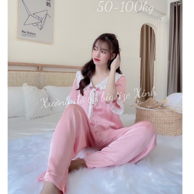 Bộ Tiểu Thư Bigsize 50-100kg mặc ơr nhà siêu dễ thương