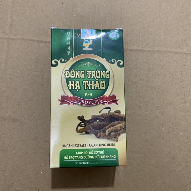 Viên uống ĐÔNG TRÙNG HẠ THẢO P/H giúp tăng cường đề kháng cho cơ thể giúp ăn ngon ngủ tốt cho người cơ thể suy nhược
