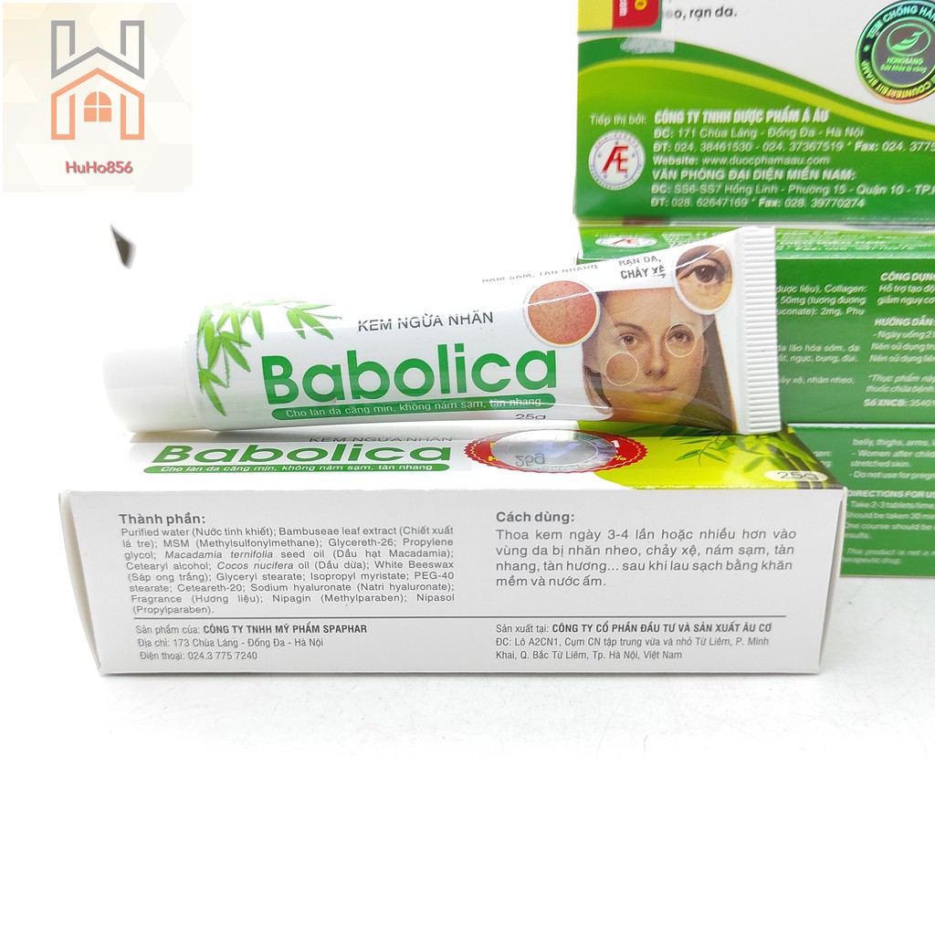 Babolica - Ngăn Ngừa và Làm Mờ Các Vết Nhăn, Rạn Thâm, Nám; Chống Rạn Da, Chảy Sệ và Lão Hóa Sau Sinh