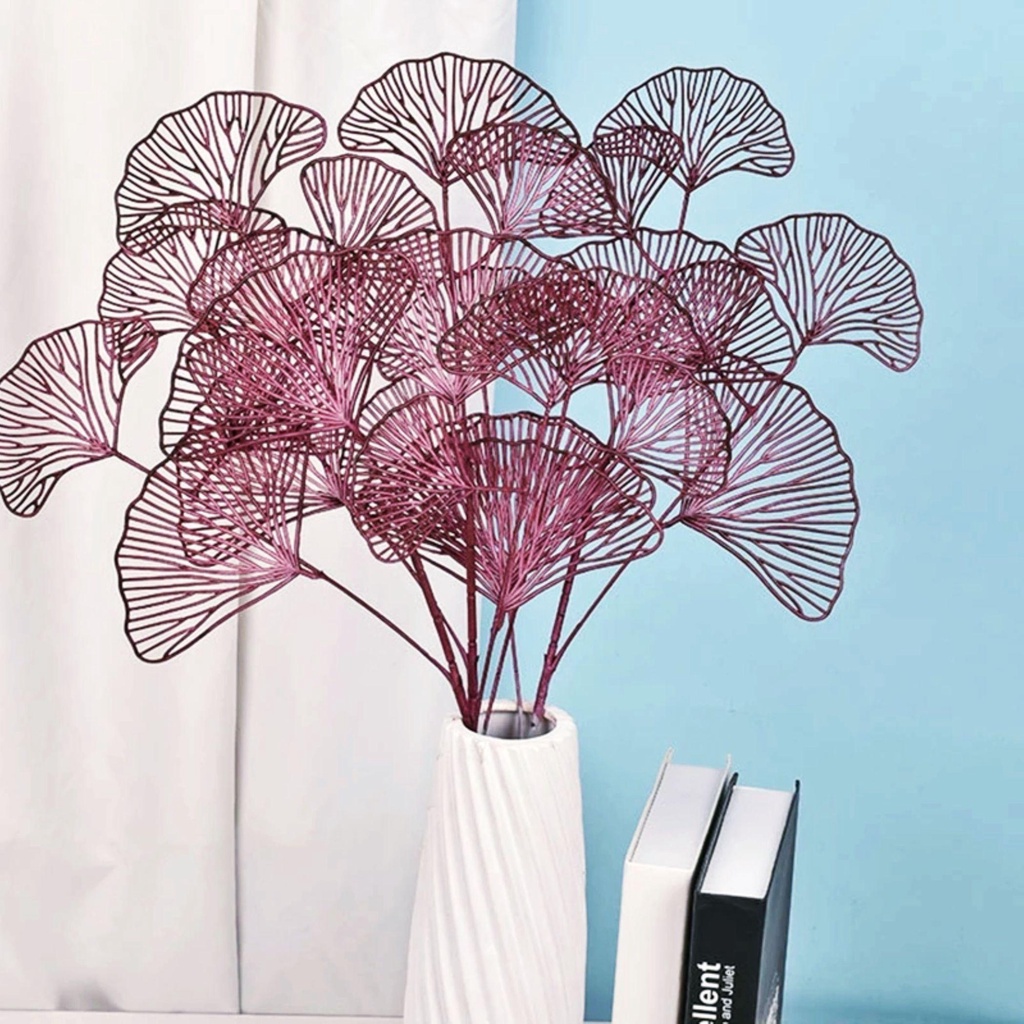 Nhánh Lá Ba Tư Nhân Tạo 3 Nhánh Dùng Trang Trí Tiệc Cưới