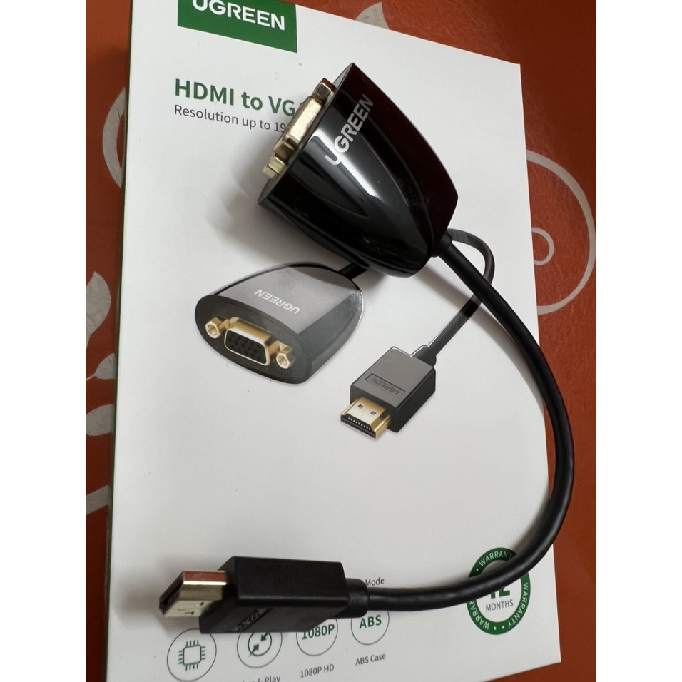 Cáp chuyển HDMI to VGA Chính hãng Ugreen 40253 giá Full Vat.