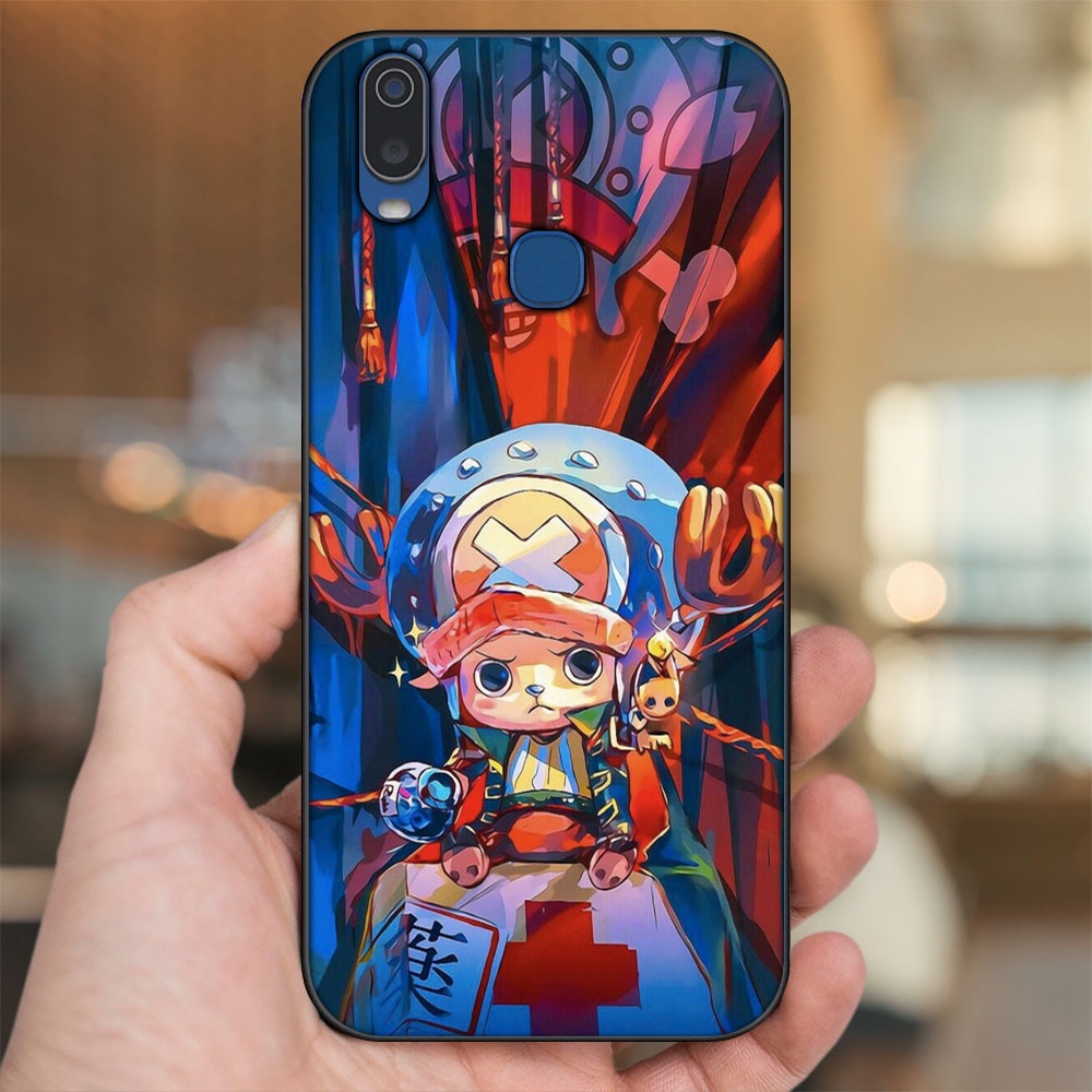 Ốp lưng Vivo Y11 viền đen in hình Chopper One Piece Đảo Hải Tặc
